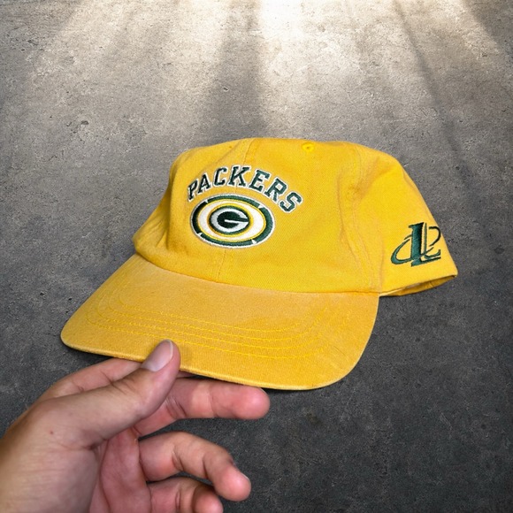 Logo Athletic Other - Vintage Green Bay Packers Logo Athletic Hat NFL Yellow Strapback OSFA 90s Retro